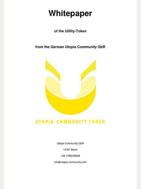 Titelseite des Utopia-Whitepapers